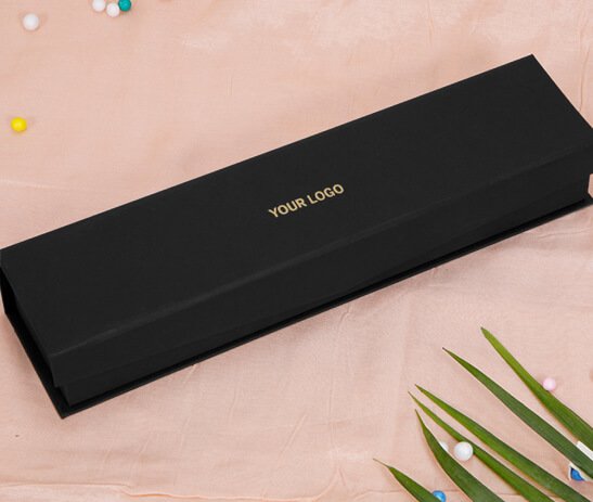 flap magnetic chain box - black