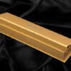 flap magnetic chain box - gold metallic
