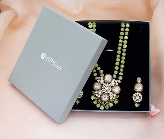 Top Bottom Big Necklace Box – Grey