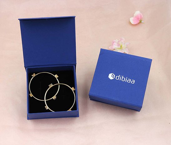 Flap Magnetic Bangle Box – Blue