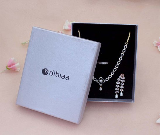 Top Bottom Pendant Set Box – Silver Metallic